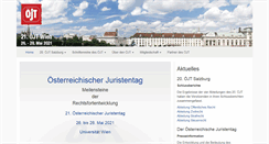 Desktop Screenshot of juristentag.at