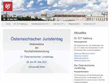 Tablet Screenshot of juristentag.at
